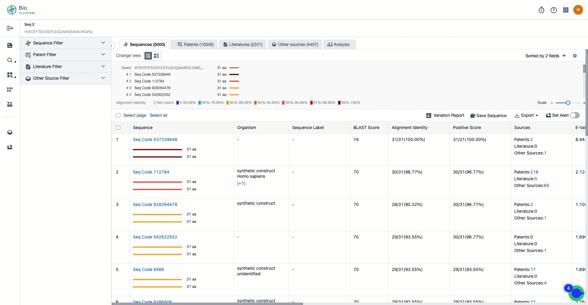 Patsnap Bio Update #2: Optimized Search Results Page